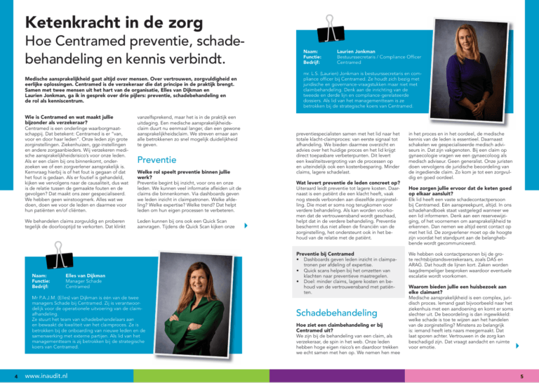 Artikel InAudit -Centramed